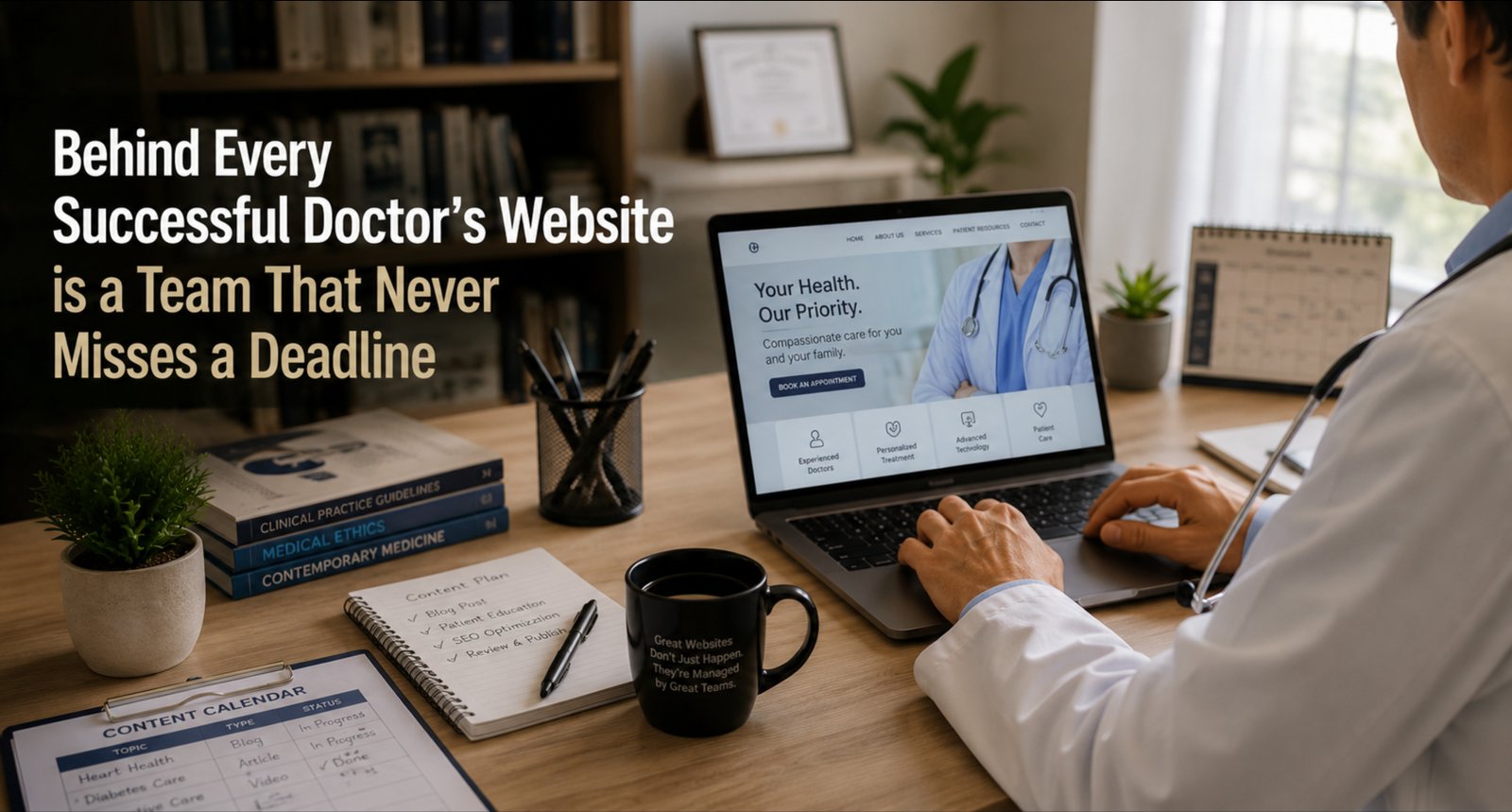 Behind Every Successful Doctor's Website is a Team That Never Misses a Deadline